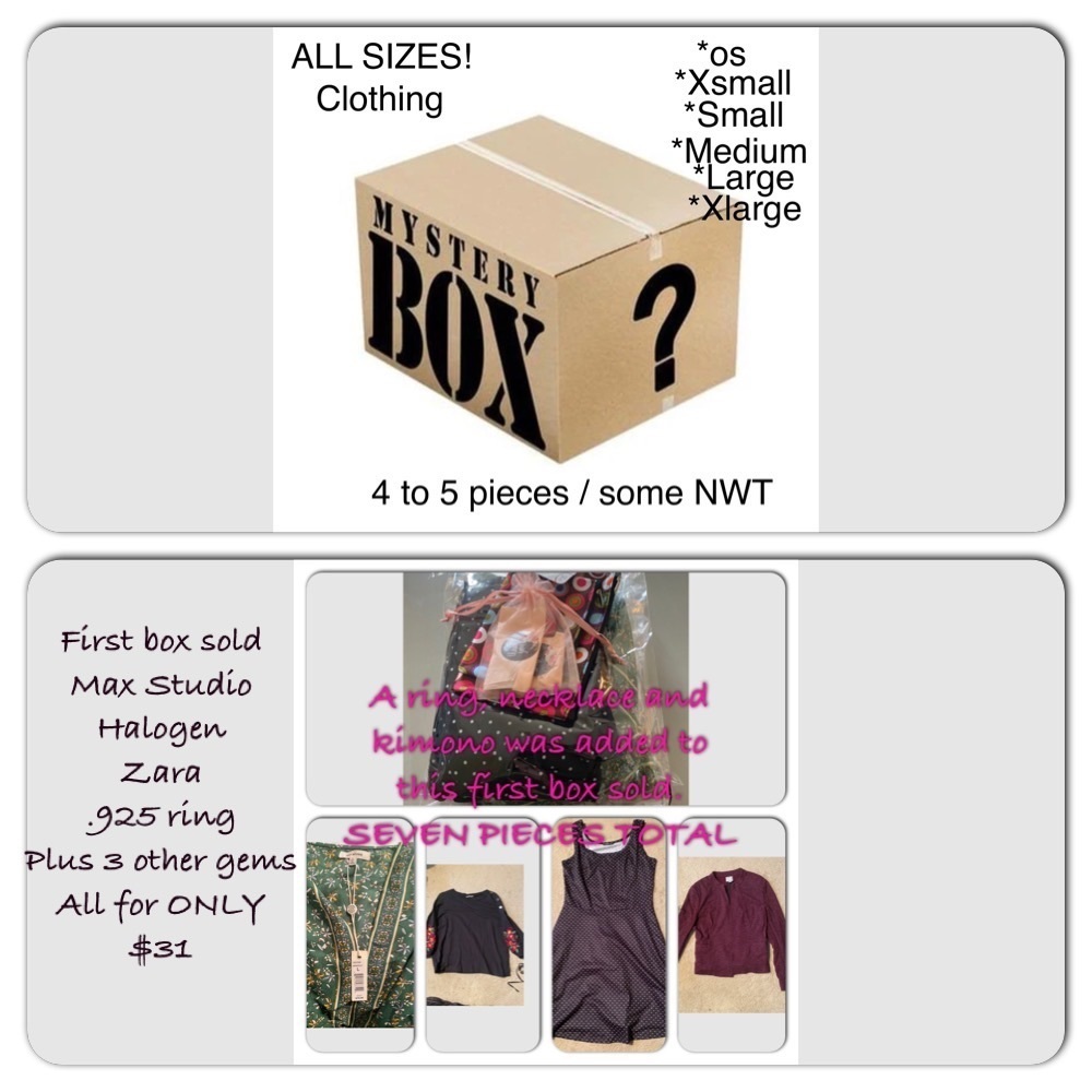 COPY - COPY - Mystery boxes of EXCELLENT CLOTHING every size, name brand 🤯💵🤯💵🤯💵